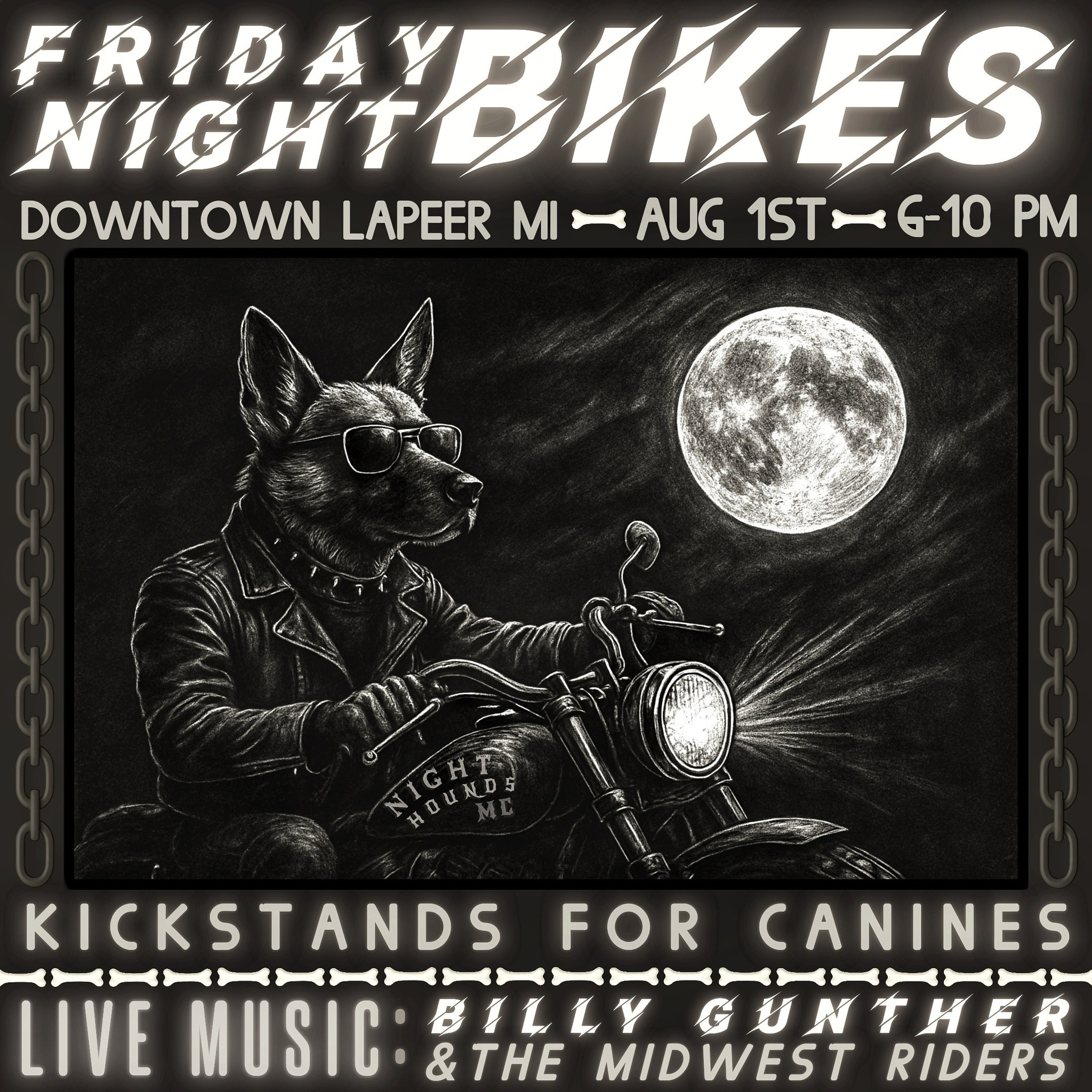 Image depicting Friday Night Bikes Kickstands for Canines in Lapeer Michigan