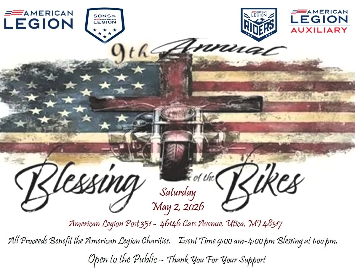 American Legion Post 351 Blessing of the Bikes 2026