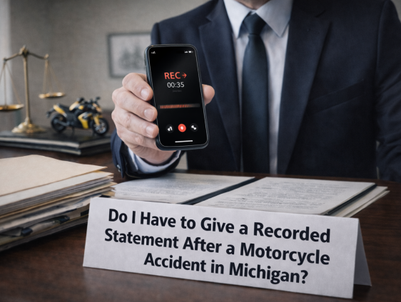Do I Have to Give a Recorded Statement After a Motorcycle Accident in Michigan?